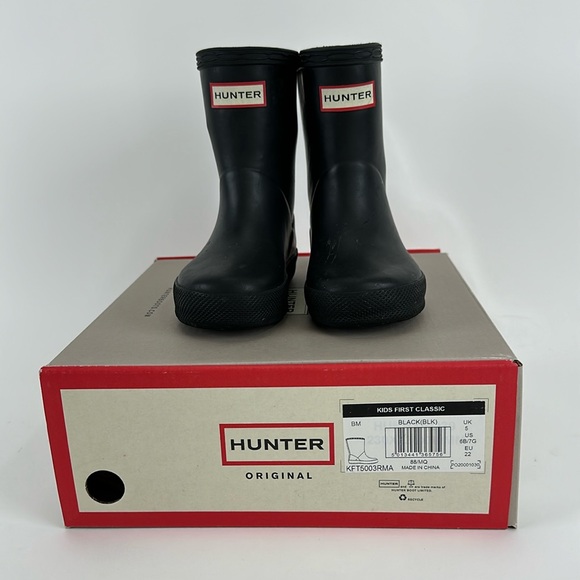 Hunter Other - Hunter Boots Kids First Classic Black US Size 6